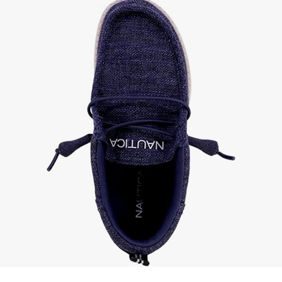 NWOT Nautica Kids Boys Youth Comfort Loafers, Lace-Up Boat Shoe, Lightweight - Picture 5 of 7